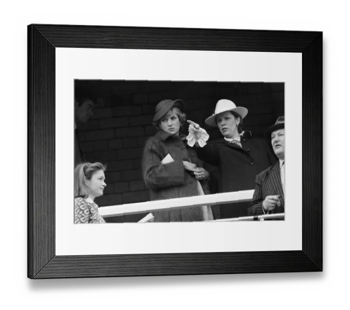 Framed Print : Princess Diana at Aintree Racecourse for the the Grand National horserace. 3rd April 1982 Framed Print : Princess Diana at Aintree Racecourse for the the Grand National horserace. 3rd April 1982