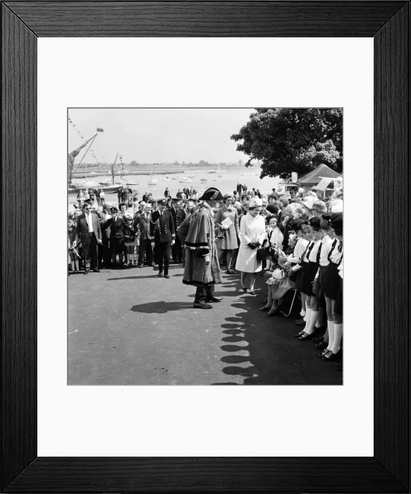 Framed Print : Queen Elizabeth II visits Maldon, Essex, which is today celebrating the 800th Anniversary Framed Print : Queen Elizabeth II visits Maldon, Essex, which is today celebrating the 800th Anniversary