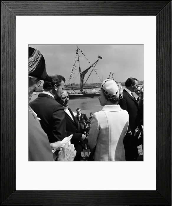 Framed Print : Queen Elizabeth II visits Maldon, Essex, which is today celebrating the 800th Anniversary Framed Print : Queen Elizabeth II visits Maldon, Essex, which is today celebrating the 800th Anniversary