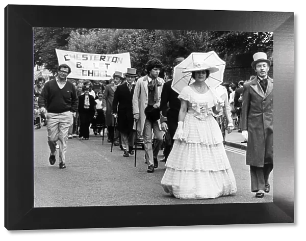 Scenes during the Victoria fair parade in Cambridge. 18th July 1981