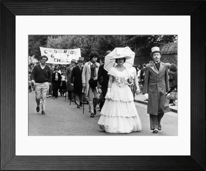 Framed Print : Scenes during the Victoria fair parade in Cambridge. 18th July 1981 Framed Print : Scenes during the Victoria fair parade in Cambridge. 18th July 1981