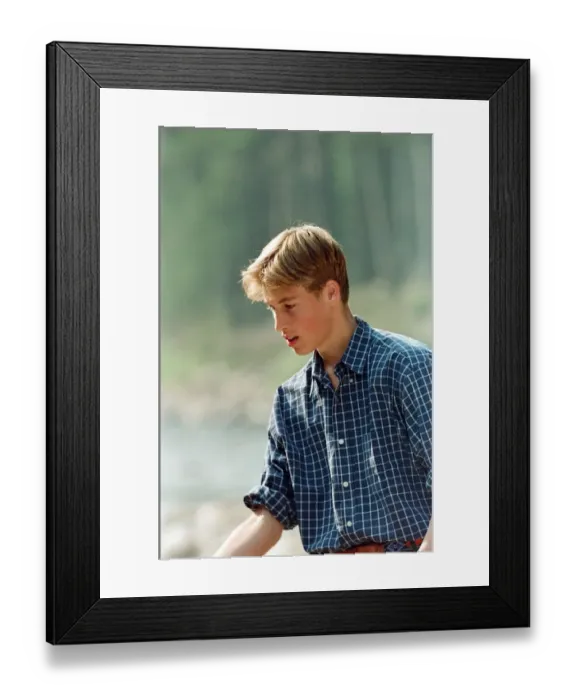 Framed Print : Prince William pictured during an official photocall on the banks of the River Dee Framed Print : Prince William pictured during an official photocall on the banks of the River Dee