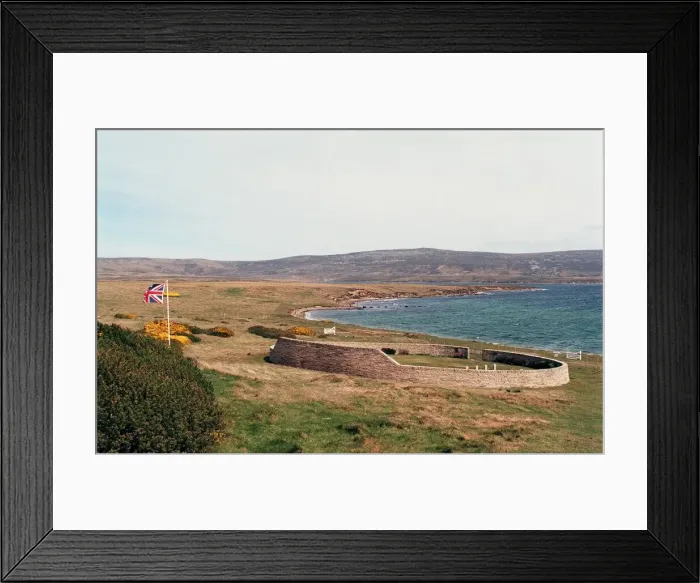 Framed Print : Falklands War Graves - March 1999
