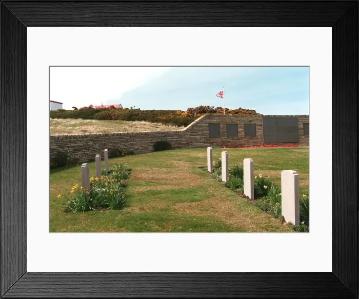 Framed Print : Falklands War Graves, Falkland Islands Framed Print : Falklands War Graves, Falkland Islands