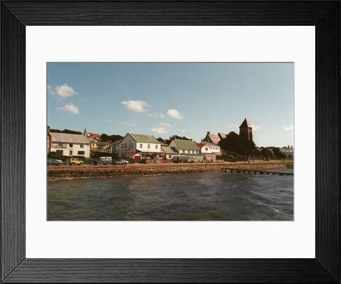 Framed Print : Port Stanley, capital of the Falkland Islands - March 1999