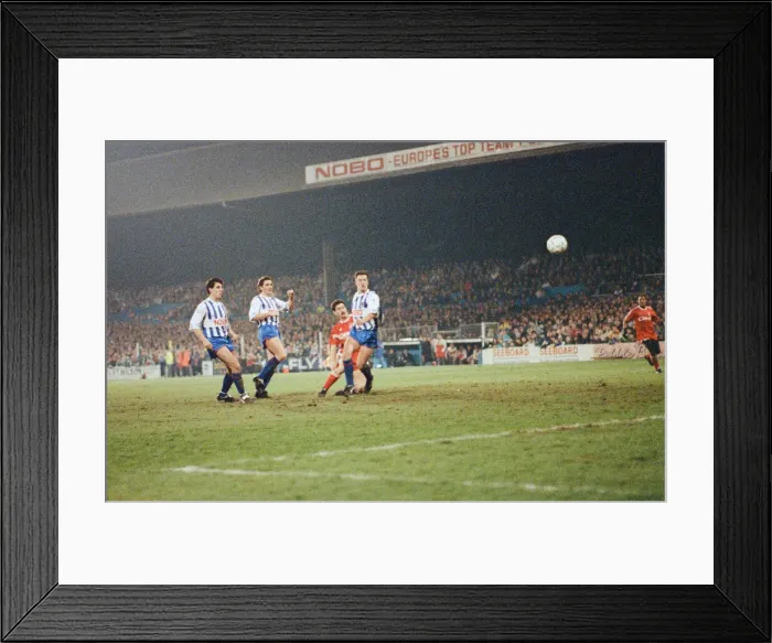 Framed Print : FA Cup 4th round replay at the Goldstone Ground, Hove. Brighton Framed Print : FA Cup 4th round replay at the Goldstone Ground, Hove. Brighton