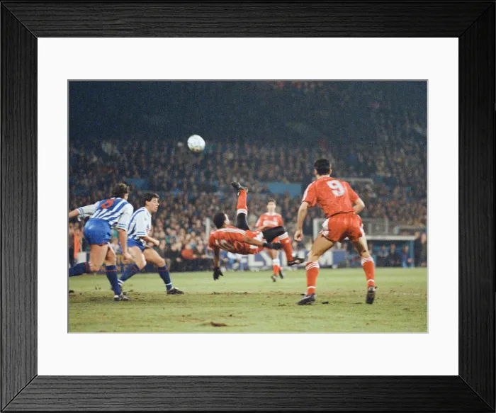 Framed Print : FA Cup 4th round replay at the Goldstone Ground, Hove. Brighton