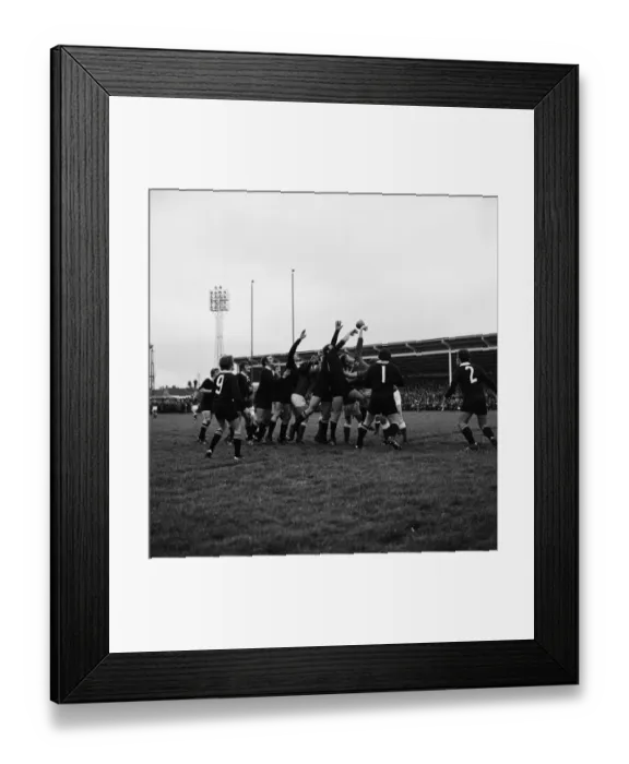 Framed Print : Llanelli RFC v New Zealand. Part of New Zealands 1972-73 tour of the Northern Framed Print : Llanelli RFC v New Zealand. Part of New Zealands 1972-73 tour of the Northern