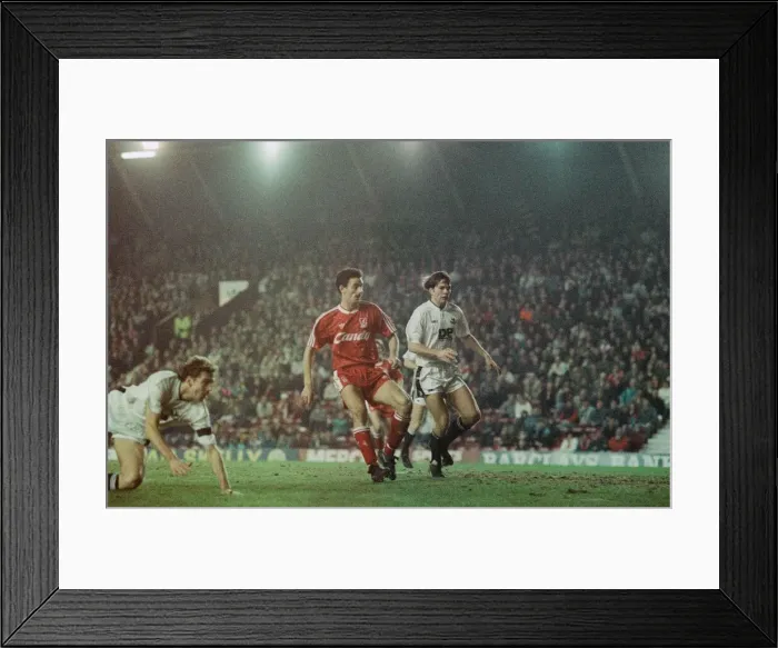 Framed Print : FA Cup 3rd round replay at Anfield. Liverpool 8 v Swansea City 0. Ian Rush