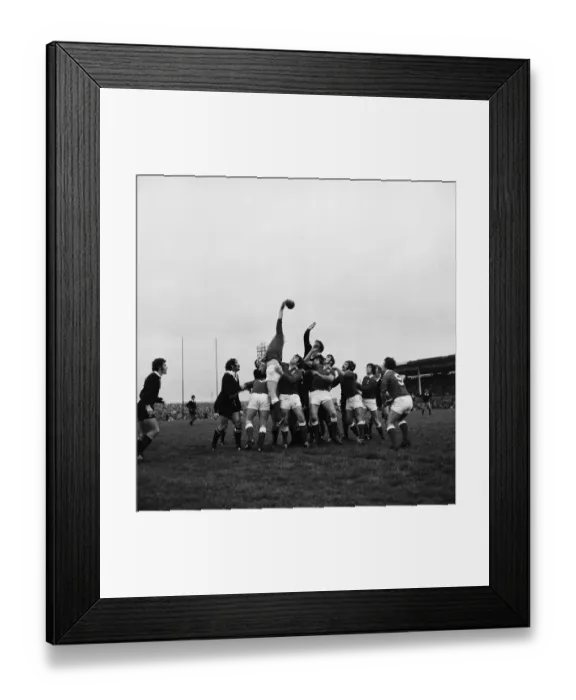 Framed Print : Llanelli RFC v New Zealand. Part of New Zealands 1972-73 tour of the Northern Framed Print : Llanelli RFC v New Zealand. Part of New Zealands 1972-73 tour of the Northern