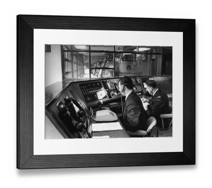 Framed Print : The Control Room at Cambridgeshire Fire Headquarters. October 1964 Framed Print : The Control Room at Cambridgeshire Fire Headquarters. October 1964