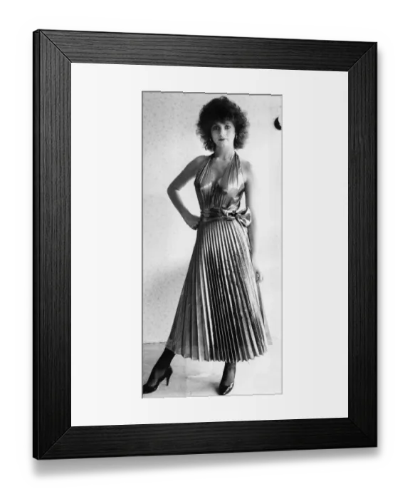 Framed Print : Julie Coulson, Model, Studio Pix, February 1987
