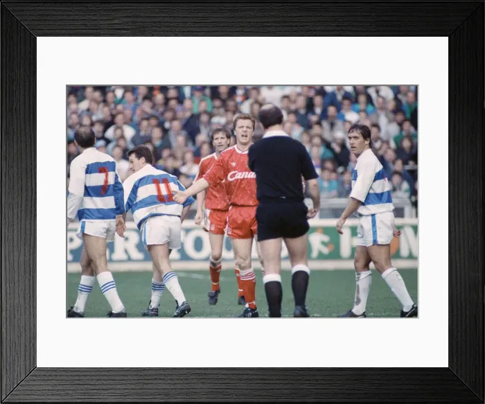 Framed Print : FA Cup Quarter Final match at Loftus Road. Queens Park Rangers 2 v Liverpool 2 Framed Print : FA Cup Quarter Final match at Loftus Road. Queens Park Rangers 2 v Liverpool 2