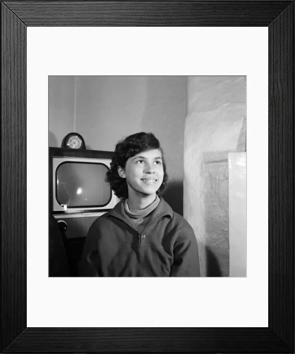 Framed Print : Shirley Hitchings, aged 15, of Wycliffe Road, Battersea Framed Print : Shirley Hitchings, aged 15, of Wycliffe Road, Battersea