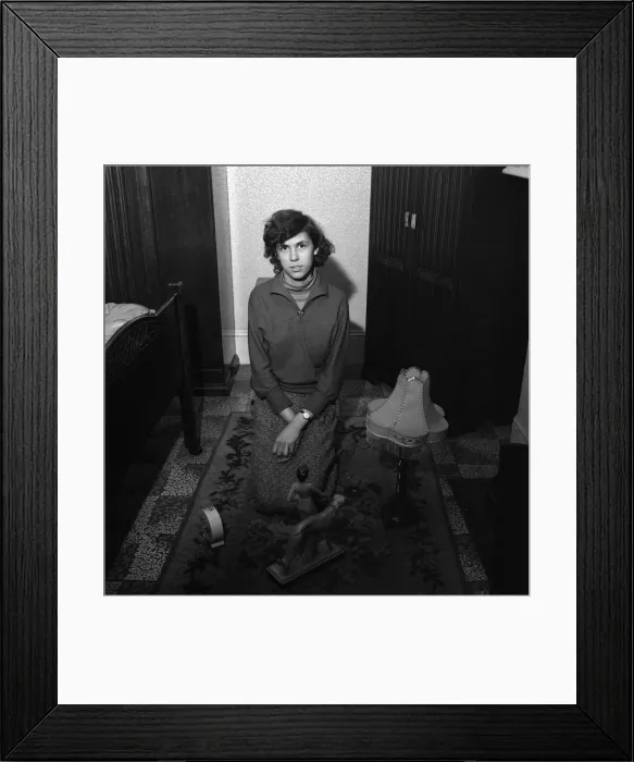 Framed Print : Shirley Hitchings, aged 15, of Wycliffe Road, Battersea Framed Print : Shirley Hitchings, aged 15, of Wycliffe Road, Battersea