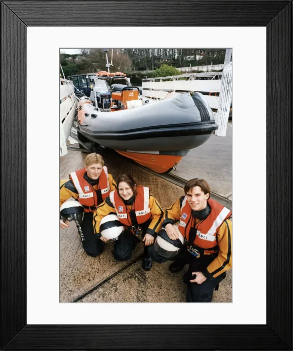 Framed Print : Celebrating the 175th anniversary at the RNLI station, Atlantic college, St. Donats Framed Print : Celebrating the 175th anniversary at the RNLI station, Atlantic college, St. Donats
