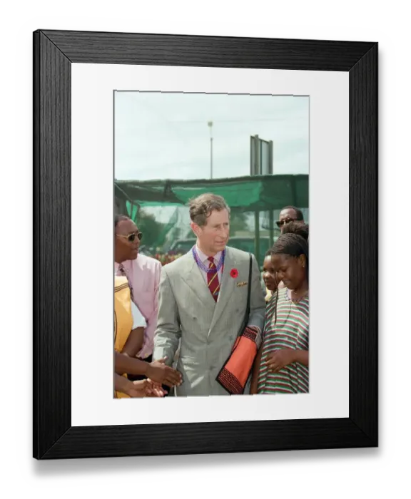 Framed Print : Prince Charles in Cape Town on the last day of his tour of Southern Africa