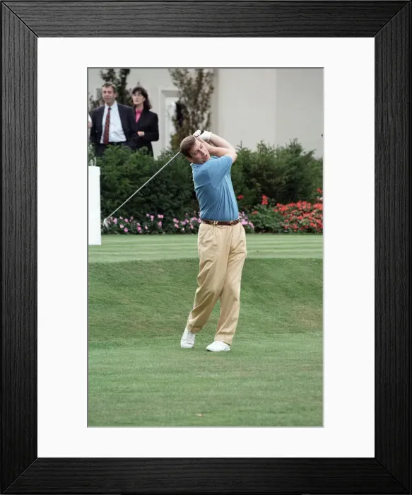 Framed Print : Prince Andrew, Duke of York during a charity golf match in aid of the motor neurone Framed Print : Prince Andrew, Duke of York during a charity golf match in aid of the motor neurone