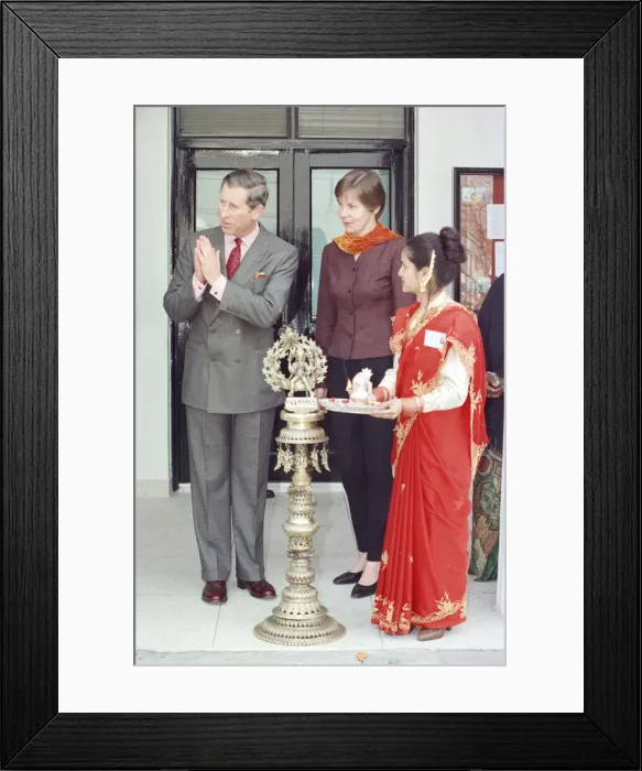 Framed Print : Prince Charles, Prince of Wales visits British Council in Kathmandu, Nepal Framed Print : Prince Charles, Prince of Wales visits British Council in Kathmandu, Nepal