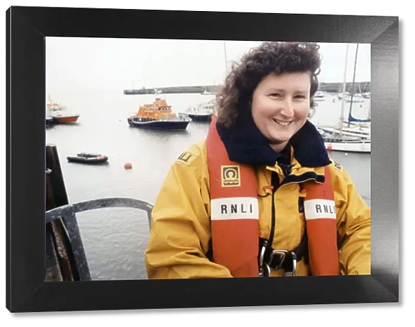 Barry lifeboat crew member Vicki Phillips. 19th January 1998