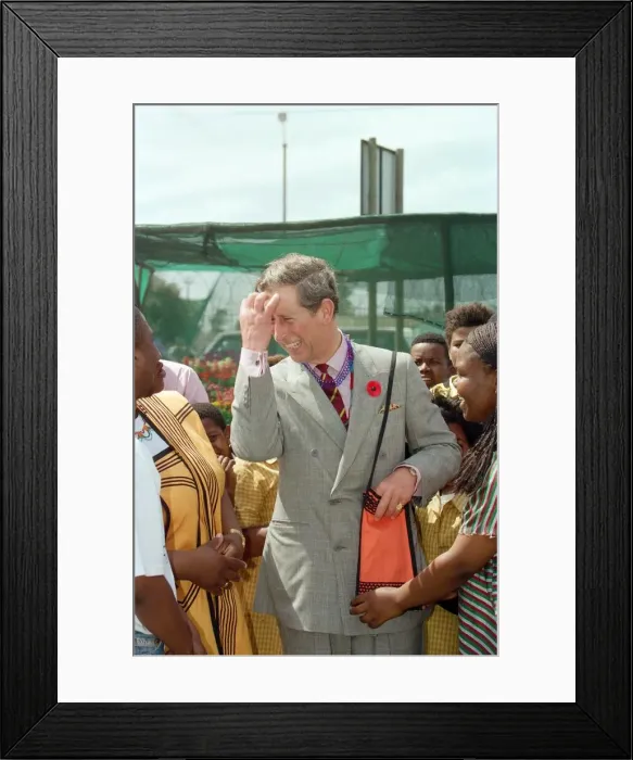 Framed Print : Prince Charles in Cape Town on the last day of his tour of Southern Africa Framed Print : Prince Charles in Cape Town on the last day of his tour of Southern Africa