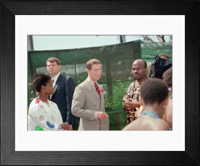 Framed Print : Prince Charles in Cape Town on the last day of his tour of Southern Africa