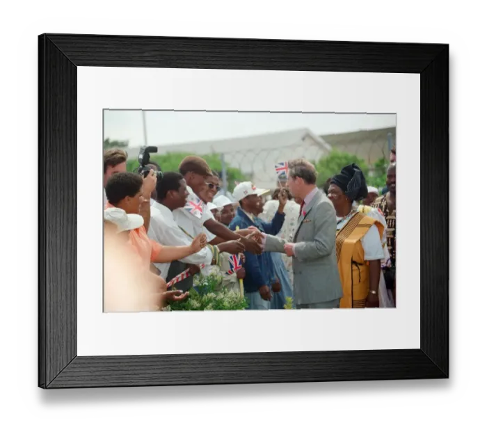 Framed Print : Prince Charles in Cape Town on the last day of his tour of Southern Africa Framed Print : Prince Charles in Cape Town on the last day of his tour of Southern Africa