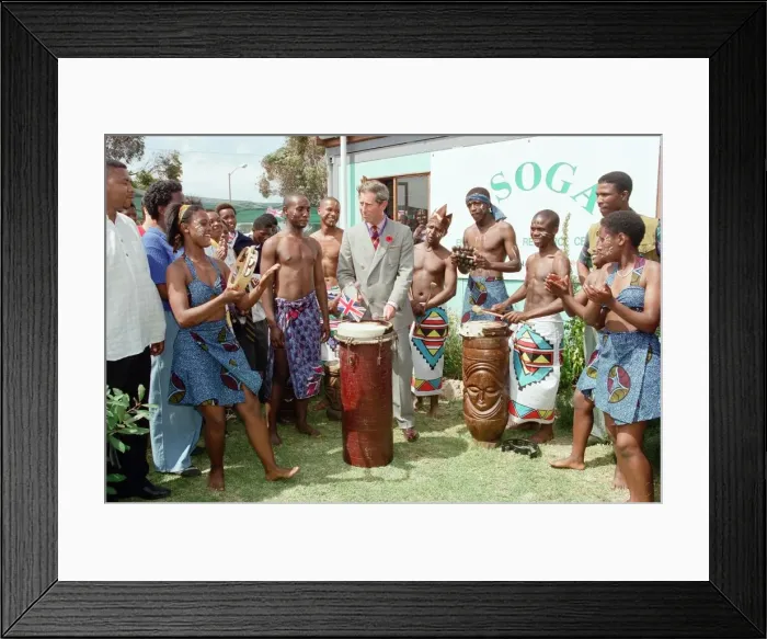 Framed Print : Prince Charles in Cape Town on the last day of his tour of Southern Africa