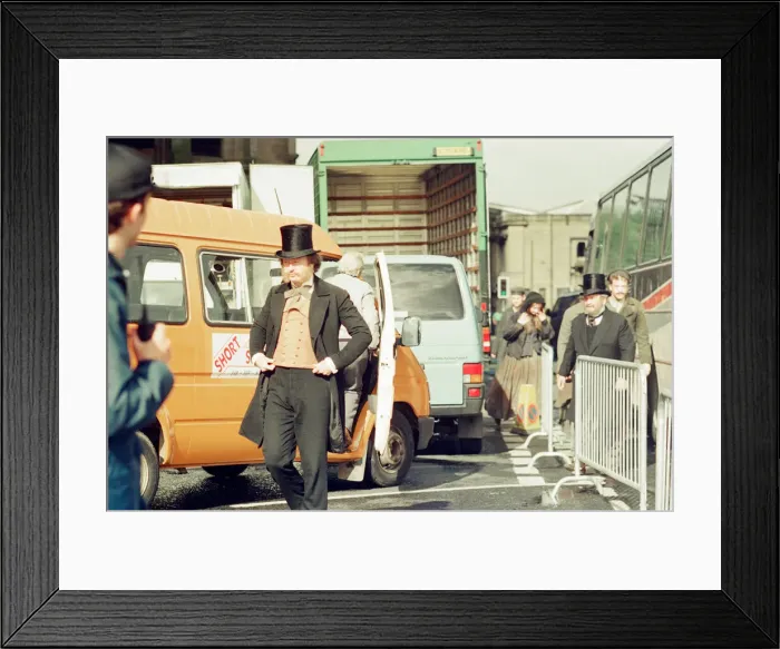 Framed Print : Filming of Mary Reilly, an American horror film starring Julia Roberts and John Malkovich Framed Print : Filming of Mary Reilly, an American horror film starring Julia Roberts and John Malkovich