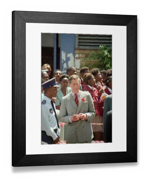 Framed Print : Prince Charles in Cape Town on the last day of his tour of Southern Africa Framed Print : Prince Charles in Cape Town on the last day of his tour of Southern Africa
