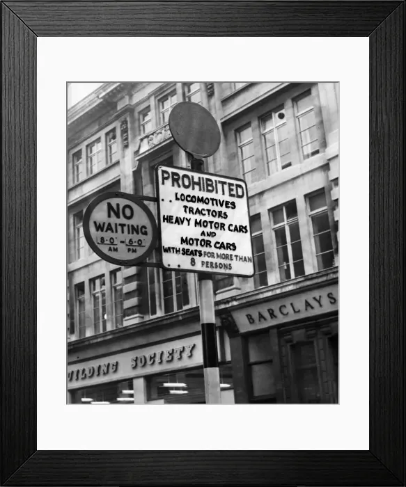 Framed Print : Some of the many signs which have appeared in the streets of Cardiff City Centre in Framed Print : Some of the many signs which have appeared in the streets of Cardiff City Centre in