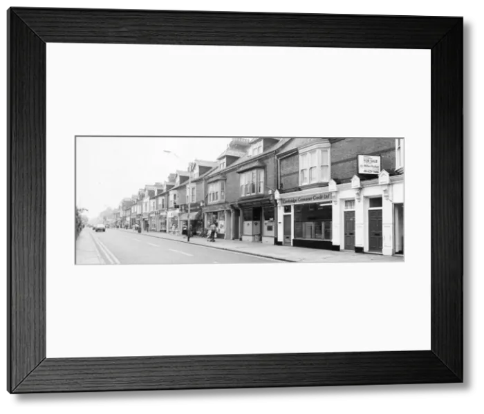 Framed Print : Picture shows Mill Road, Cambridge, Cambridgeshire. Mill Road is a street in Framed Print : Picture shows Mill Road, Cambridge, Cambridgeshire. Mill Road is a street in