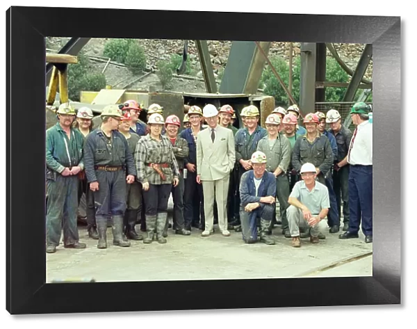 Prince Charles, Prince of Wales at Queenstown copper mine in Queenstown, Australia