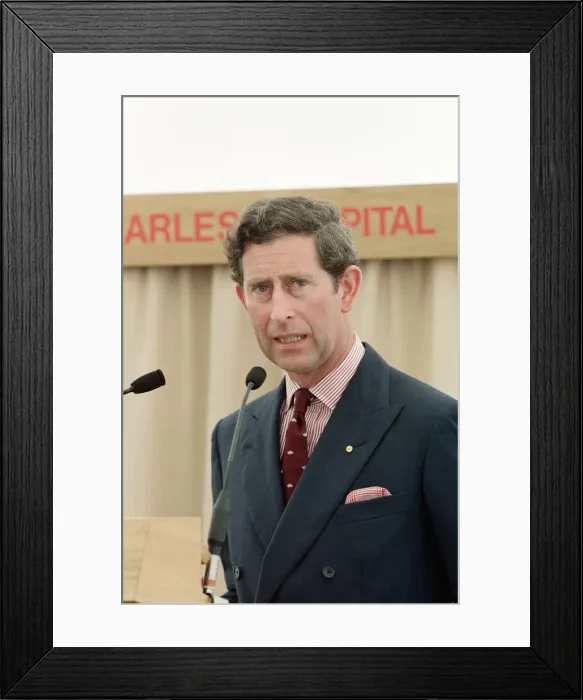 Framed Print : Prince Charles, Prince of Wales visits Australia. January 1994 Framed Print : Prince Charles, Prince of Wales visits Australia. January 1994