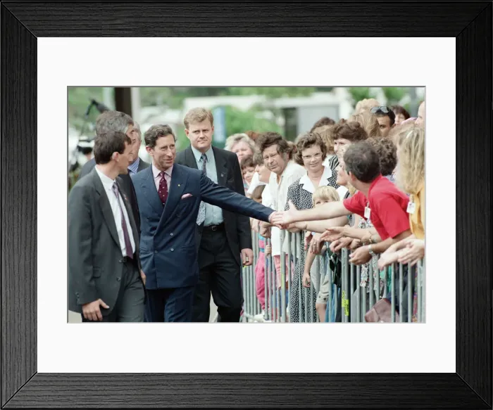 Framed Print : Prince Charles, Prince of Wales visits Australia. January 1994 Framed Print : Prince Charles, Prince of Wales visits Australia. January 1994