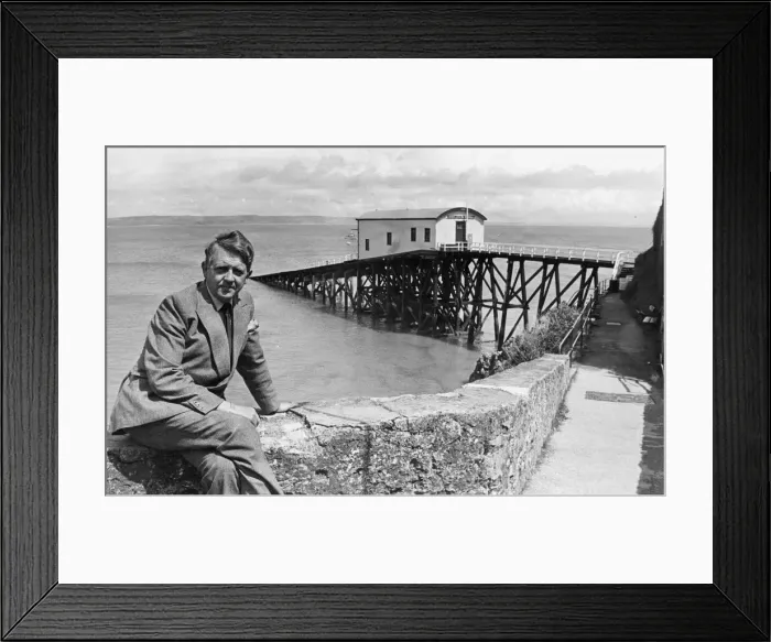 Framed Print : RNLI Lifeboat launch station in Tenby. 24th May 1979