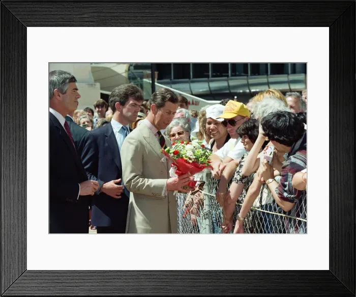 Framed Print : Prince Charles, Prince of Wales visits Australia. January 1994 Framed Print : Prince Charles, Prince of Wales visits Australia. January 1994