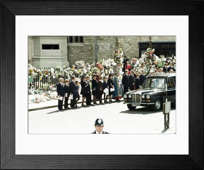 Framed Print : The funeral of Diana, Princess of Wales at Westminster Abbey, London