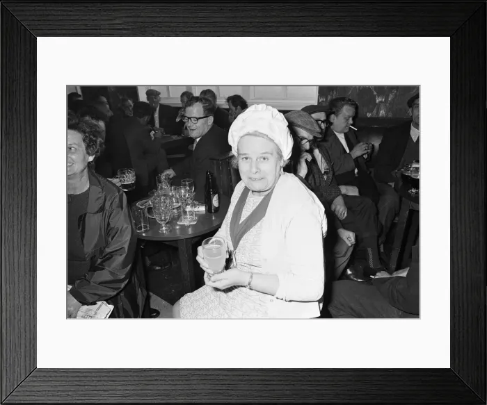Framed Print : Mayor of West Bromwich, Lilian Peckover enjoys a drink after completing her West Bromwich Framed Print : Mayor of West Bromwich, Lilian Peckover enjoys a drink after completing her West Bromwich