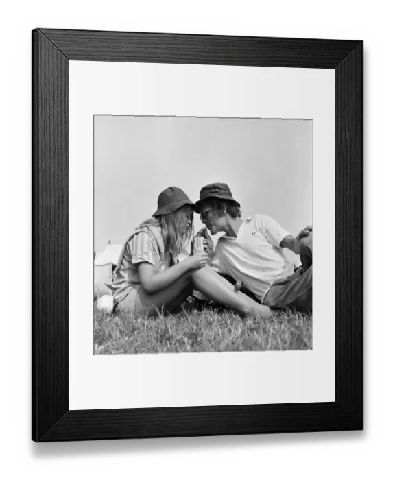 Framed Print : The Jazz and Pop Festival, held at Plumpton Racecourse, East Sussex