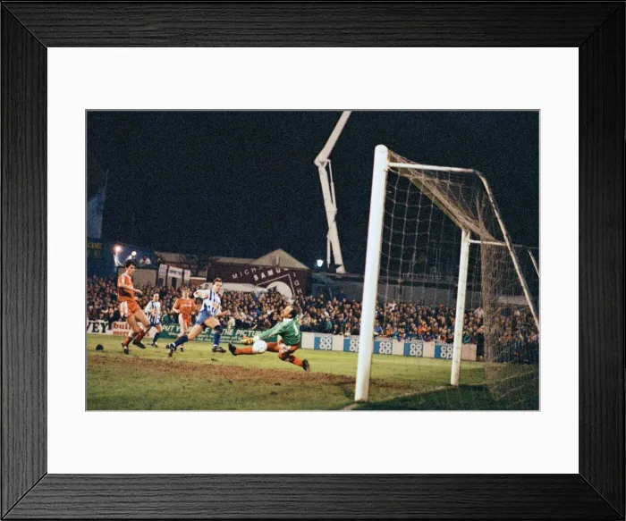 Framed Print : FA Cup 4th round replay at the Goldstone Ground, Hove. Brighton Framed Print : FA Cup 4th round replay at the Goldstone Ground, Hove. Brighton