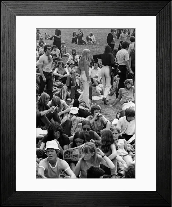 Framed Print : The Jazz and Pop Festival, held at Plumpton Racecourse, East Sussex. 10th August 1969 Framed Print : The Jazz and Pop Festival, held at Plumpton Racecourse, East Sussex. 10th August 1969