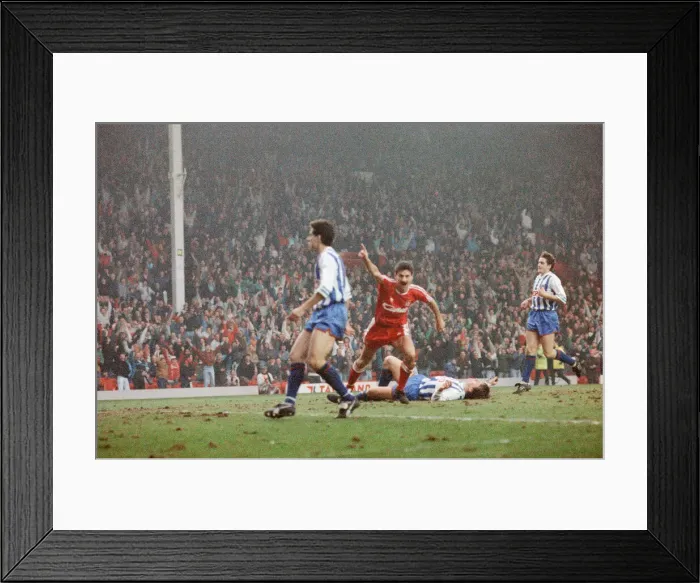 Framed Print : FA Cup 4th round. Liverpool v Brighton and Hove Albion. Anfield, Liverpool, Merseyside