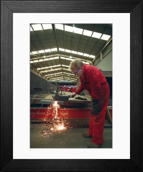 Framed Print : Work in progress at Hartlepool Steel Fabrications on the Gateshead Angel of the North Framed Print : Work in progress at Hartlepool Steel Fabrications on the Gateshead Angel of the North