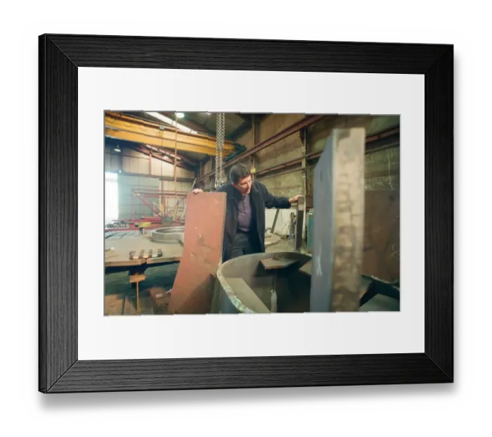 Framed Print : Work in progress at Hartlepool Steel Fabrications on the Gateshead Angel of the North Framed Print : Work in progress at Hartlepool Steel Fabrications on the Gateshead Angel of the North