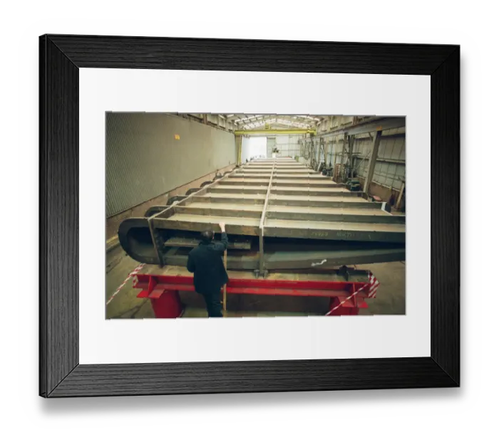 Framed Print : Work in progress at Hartlepool Steel Fabrications on the Gateshead Angel of the North Framed Print : Work in progress at Hartlepool Steel Fabrications on the Gateshead Angel of the North