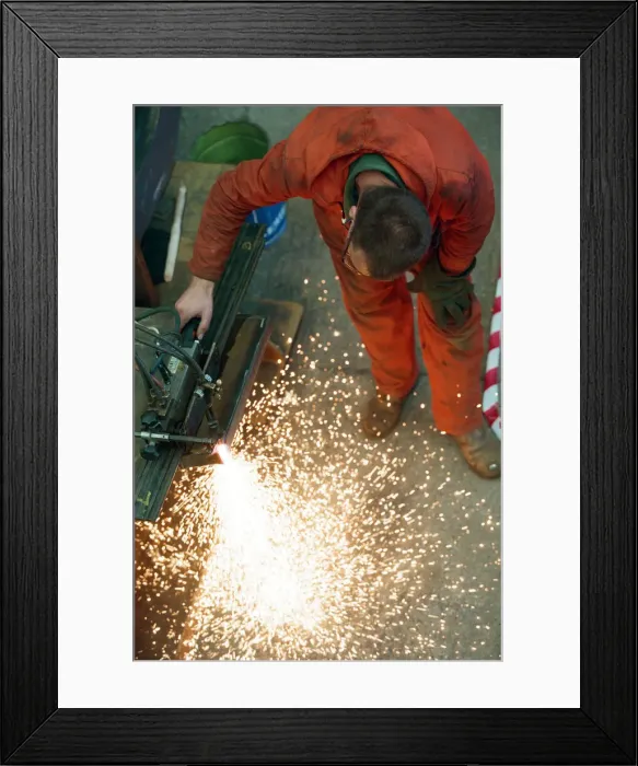 Framed Print : Work in progress at Hartlepool Steel Fabrications on the Gateshead Angel of the North Framed Print : Work in progress at Hartlepool Steel Fabrications on the Gateshead Angel of the North