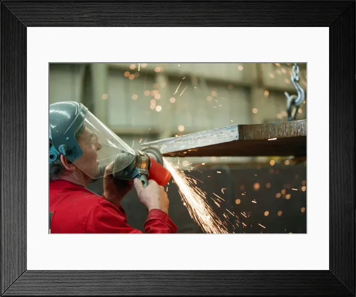 Framed Print : Work in progress at Hartlepool Steel Fabrications on the Gateshead Angel of the North Framed Print : Work in progress at Hartlepool Steel Fabrications on the Gateshead Angel of the North