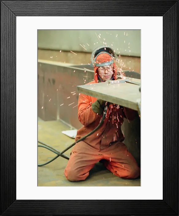 Framed Print : Work in progress at Hartlepool Steel Fabrications on the Gateshead Angel of the North Framed Print : Work in progress at Hartlepool Steel Fabrications on the Gateshead Angel of the North