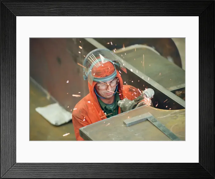 Framed Print : Work in progress at Hartlepool Steel Fabrications on the Gateshead Angel of the North Framed Print : Work in progress at Hartlepool Steel Fabrications on the Gateshead Angel of the North